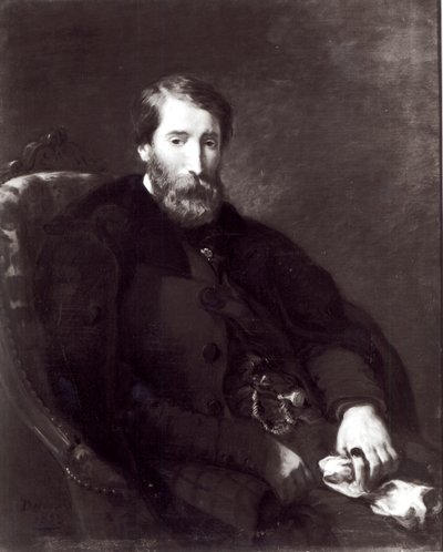 Portrait of Alfred Bruyas by Ferdinand Victor Eugene Delacroix